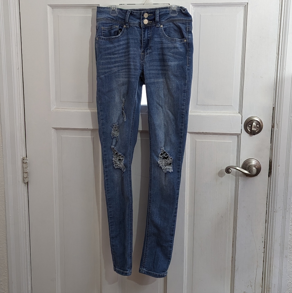 Indigo Rein Skinny Ankle Jeans